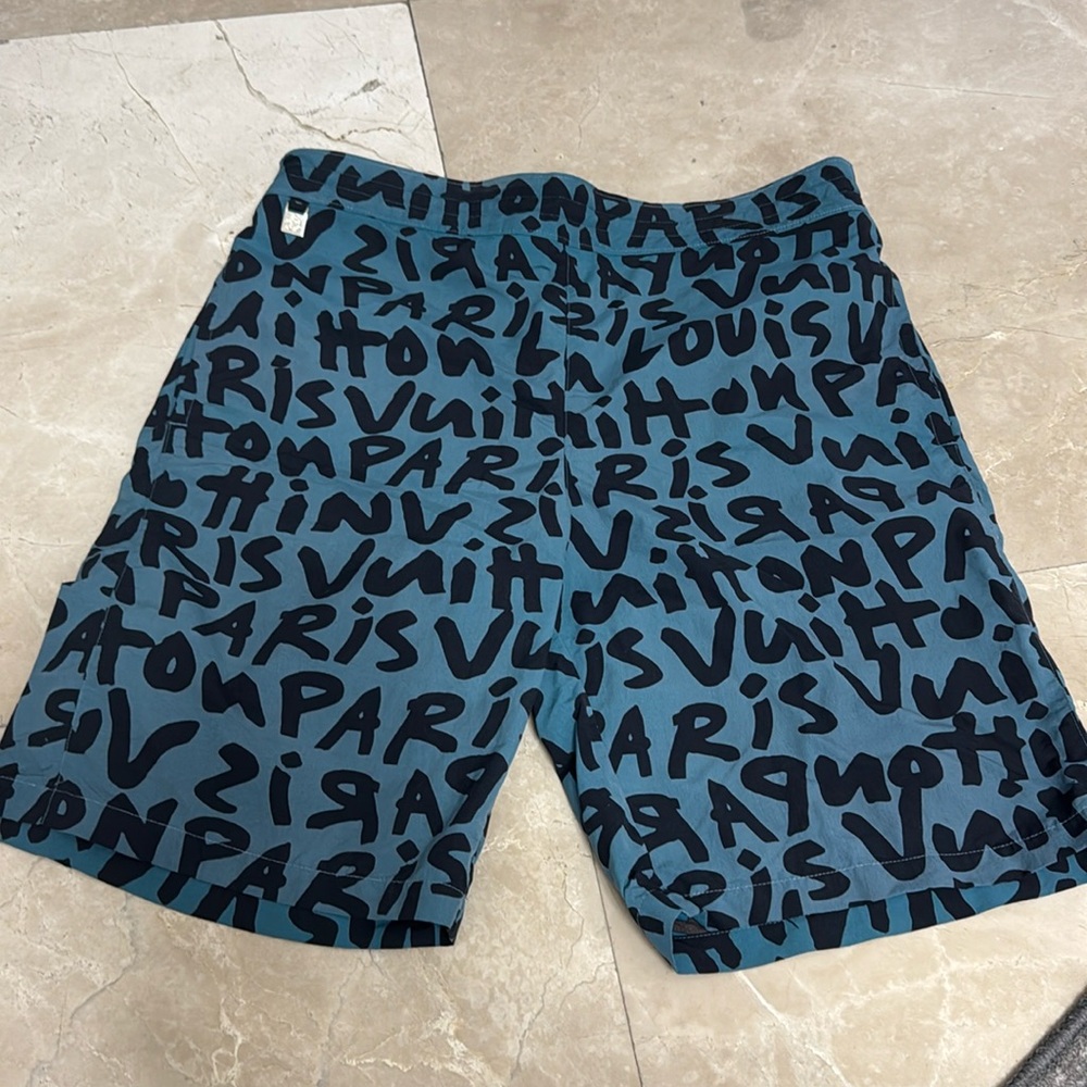 Louis Vuitton men swim board shorts size medium Stephen sprouse
